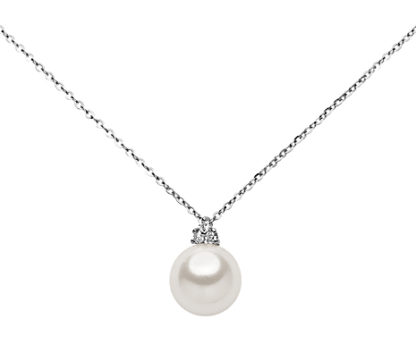 collana Mikiko oro bianco con perla e diamante md0945o4fabi080